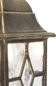 Zestaw 2 romantycznych lamp ściennych zewnętrznych brązowych - London