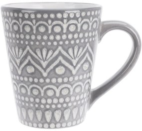 Kubek ceramiczny Ethnic, 300 ml, szary