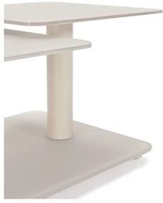 Kremowy szklany stolik 54x115 cm Elvi – Marckeric