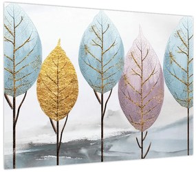 Obraz - Designowe drzewa (70x50 cm)