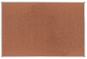 Tablica korkowa BoardOK w ramie aluminiowej, 1800 x 1200 mm, anodowana rama