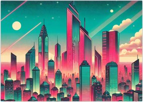 Obraz – Metropolia w stylu pop-art (70x50 cm)