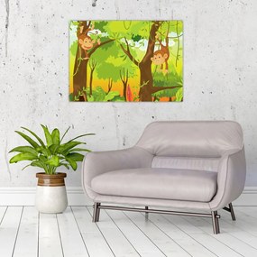 Obraz - Małpy (70x50 cm)