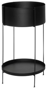 Kwietnik metalowy z półeczką, Ø 37 cm