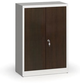 Alfa 3 Szafy spawane z laminowanymi drzwiami, 1150 x 800 x 400 mm, RAL 7035/wenge