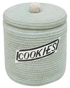 Jasnoniebieski tekstylny dziecięcy kosz na zabawki ø 20x26 cm Cookie Jar – Lorena Canals