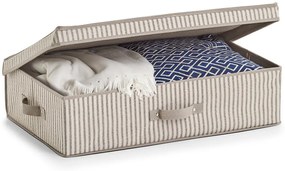 Składany pojemnik tekstylny z pokrywą, 61,5 x 38 x 16,5 cm, STRIPES