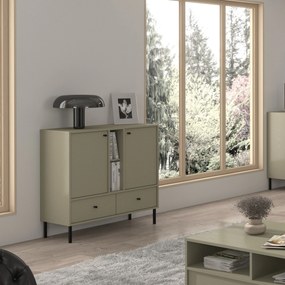Komoda TORINO 100 cm do Salonu Sypialni Odcienie zieleni