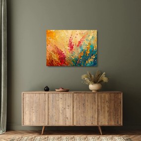 Obraz na szkle - Malowanie pola (70x50 cm)