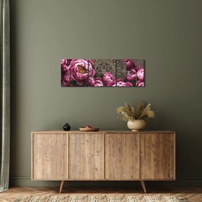 Obraz - Harmonia (z zegarem) (90x30 cm)