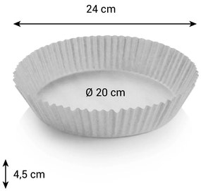 Tescoma Papierowa forma do smażenia okrągłaDELICIA, średnica 20 cm, 50 szt., śred. 20 cm