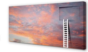 Duży obraz na płótnie Drabina do Nieba o Zachodzie