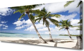 Obraz na płótnie Słoneczna Zatoka z Palmami