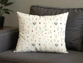 Poszewka na poduszkę z mikrofibry INSECTA 50x70 cm, kremowy