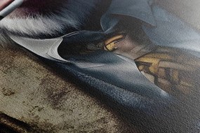 Obraz zwierzęcy gangster szympans