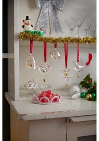 Szklana ręcznie dmuchana ozdoba świąteczna 7 cm Ann-Sofi Romme Annual Christmas Bird 2025 – Holmegaard