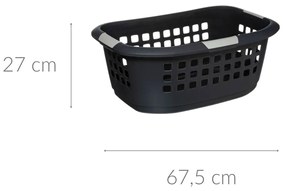 Kosz na pranie z tworzywa sztucznego, 51 l