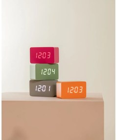 Karlsson 5983BP designerski zegar LED z alarmem różowy, 10 cm