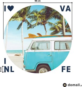 Naklejki na ścianę - Van z napisem