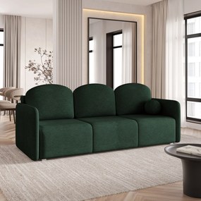 Masseno Sofa SUVI III z funkcją spania i pojemnikiem na pościel, Rozkładana sofa - Zielony, NEVE 37