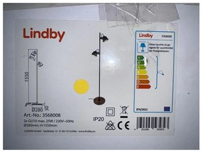 Lindby - Lampa podłogowa SHILA 2xGU10/25W/230V