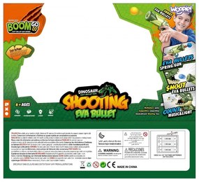 Woopie interaktywny pistolet na piankowe kulki + dinozaur wyrzutnia
