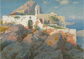 Obraz - William Stanley Haseltine, Santa Maria a Cetrella, Anacapri, reprodukcje (70x50 cm)