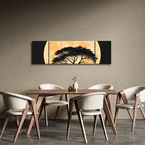 Obraz – Drzewo w złotej pełni księżyca II. (170x50 cm)