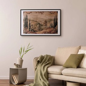 Plakat Śródziemnomorski krajobraz 60x90 cm z ramą czarną z marginesem ARTGEIST B
