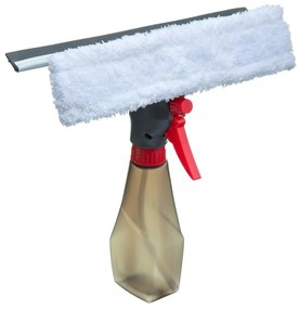 Zestaw do mycia okien: spray + ściągaczka ze szmatką, komplet