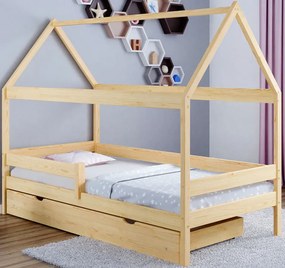 Pojedyncze łóżko dziecięce domek, sosna Holton 4X