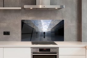 Panel Szklany Niebo w Lustrzanym Odbiciu