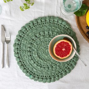 Mata stołowa z mieszanki bawełny ø 35 cm Crochet – Rex London