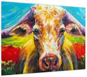 Obraz - Malowana krowa (70x50 cm)
