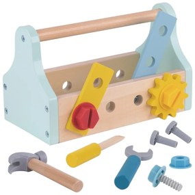Tooky toy drewniana skrzynka z narzędziami zestaw 18 el.