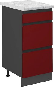 Szafka dolna do kuchni czerwony 40x60x81.6 r-line