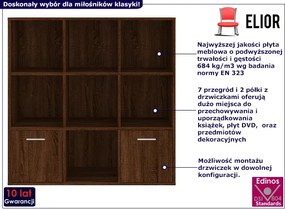 Brązowy regał na zabawki dla dziecka K0-S87