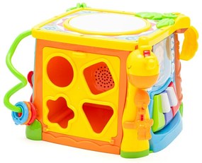 Baby Mix Interaktywna muzyczna kostka edukacyjna, żółty