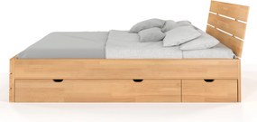 Łóżko bukowe Visby Sandemo High Drawers
