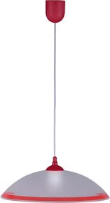Biało-czerwona kuchenna lampa wisząca - S563-Toba