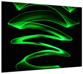 Obraz - neonowe fale (70x50 cm)