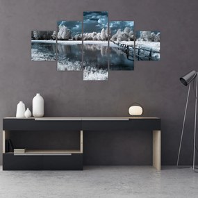 Obraz - Zamarznięty krajobraz (125x70 cm)