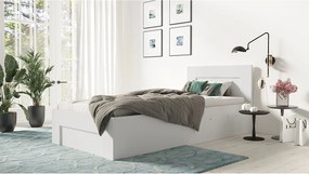 Łóżko 100cm x 200cm Otwierane z boku | BIAŁE | Pojemnik + Stelaż