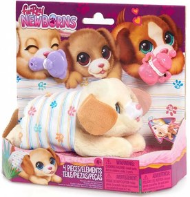 FurReal Newborns PUPPY, interaktywny pluszowyszczeniak, jasnobrązowy