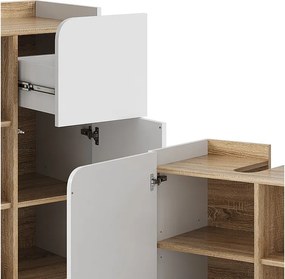 Zestaw mebli łazienkowych sonoma/biały 60x35x65 karen