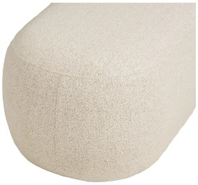 Beżowa ławka z materiału bouclé Blossomville – House Nordic
