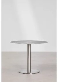 Okrągły Stół Ogrodowy Ze Stali Nierdzewnej Xiren Ø120 Cm - Sklum