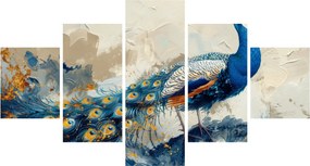 Obraz - Paw, malarstwo (125x70 cm)