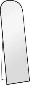 HOMCOM Duże lustro stojące całociałowe nowoczesny design czarna rama 50x1615 cm | Aosom PL