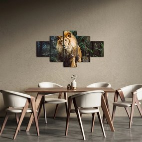 Obraz lwa w naturze (125x70 cm)